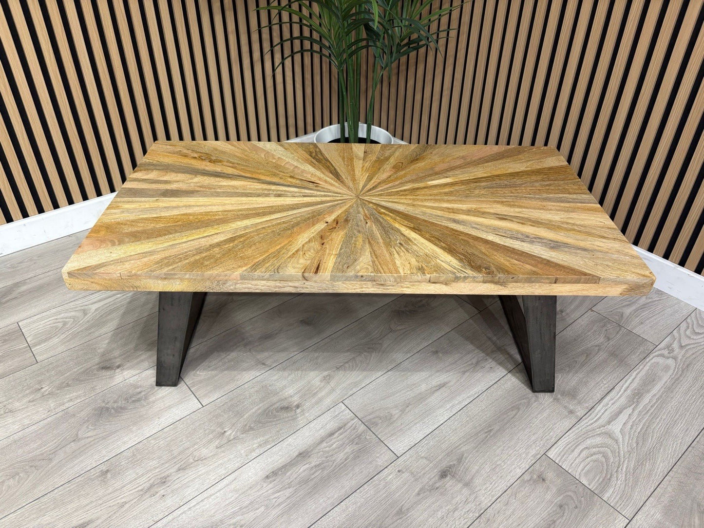 NEXT Sample - Geo Mango Wood Coffee Table - RRP: £559