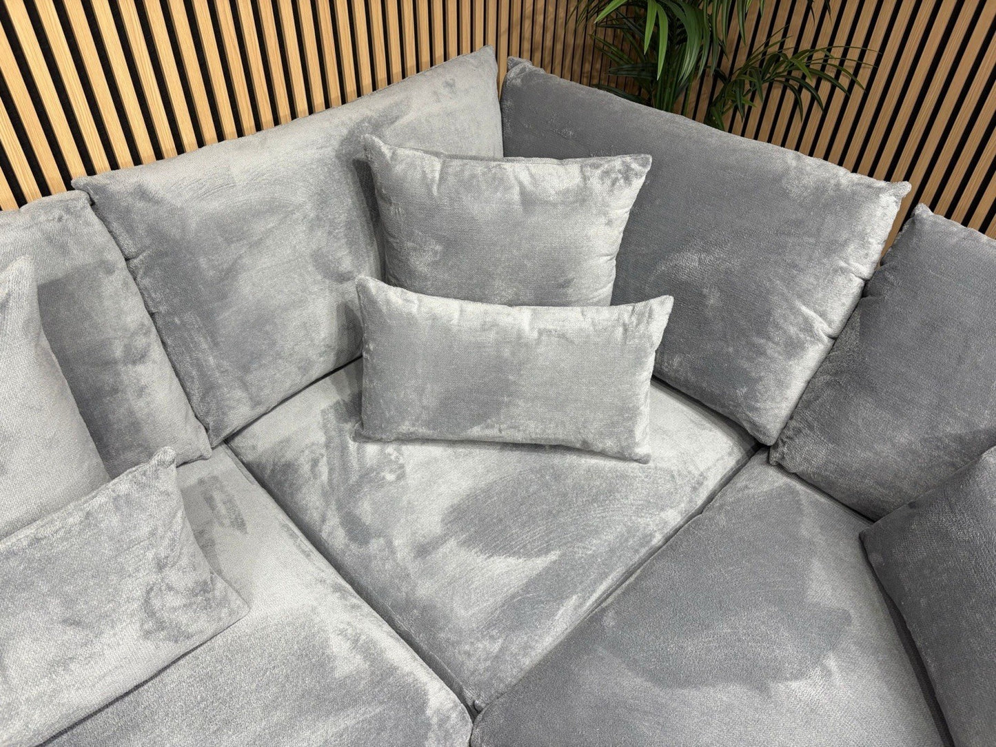 Sofology MARBLE ARCH Style Fabric RHF Corner Sofa, Grey - RRP £3,599