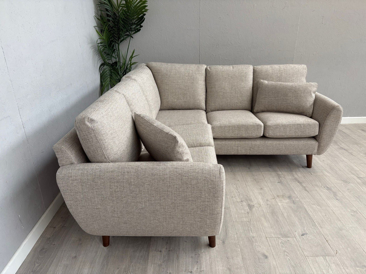 NEXT - WILSON Fabric Small Corner Sofa ( 2 Corner 2 ) Mid Natural - RRP £1,550