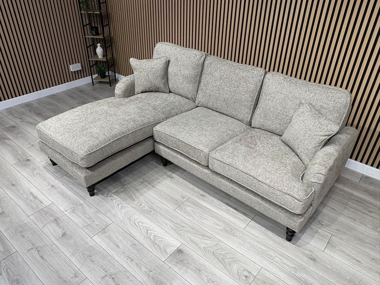 Laura Ashley LYNDEN Style Fabric 3 Seater LHF Chaise Corner Sofa - RRP £2625