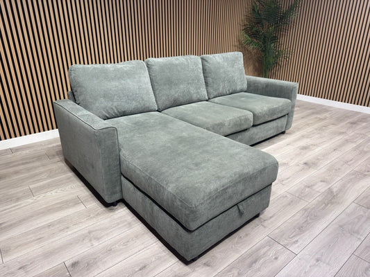 Furniture Village ESPRIT Fabric LHF Storage Chaise Corner Sofa - RRP £1,395