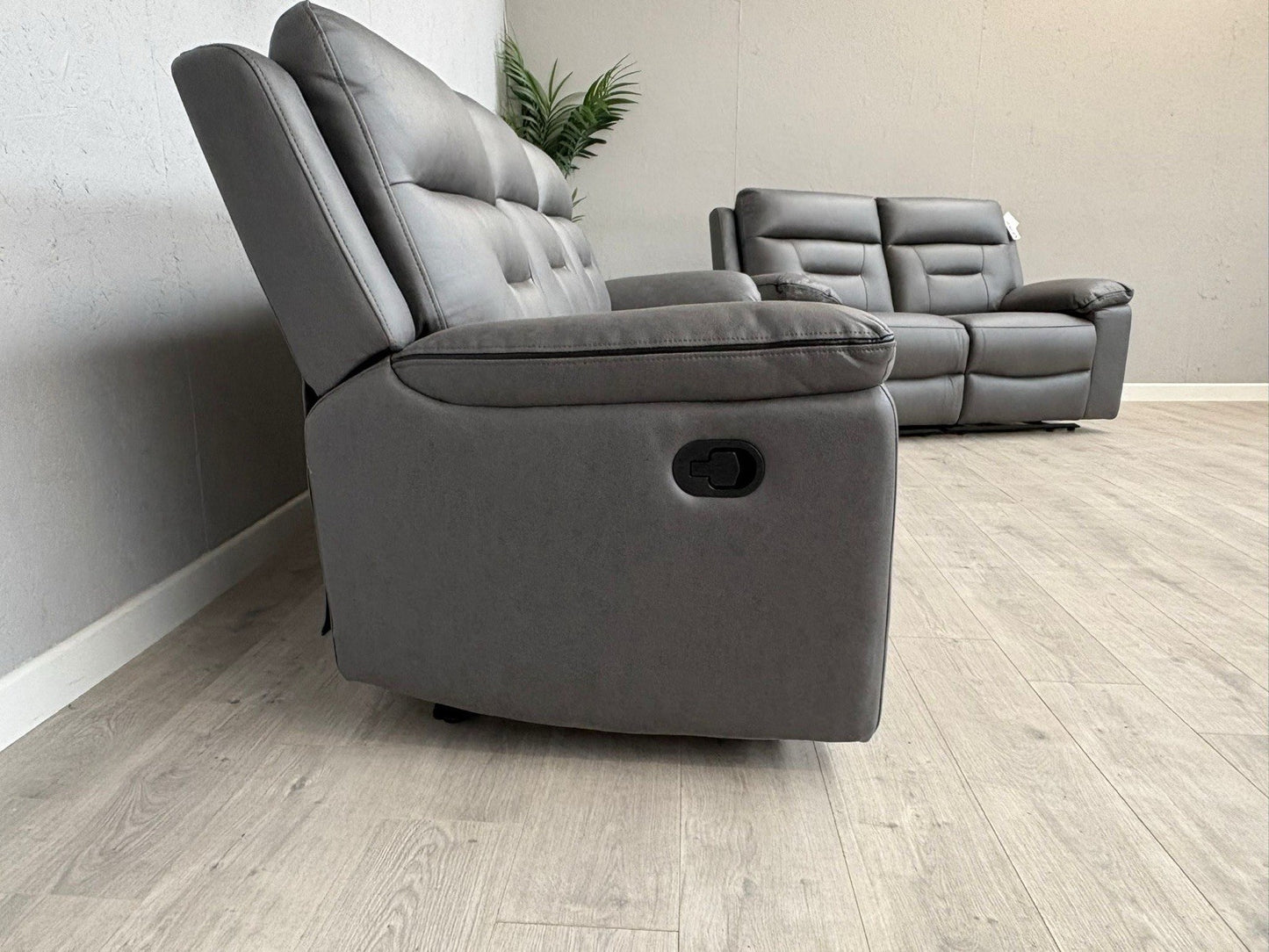 DFS New Braylan 3 Seater + 2 Seater Fabric Manual Recliner Sofa Set - RRP £1778