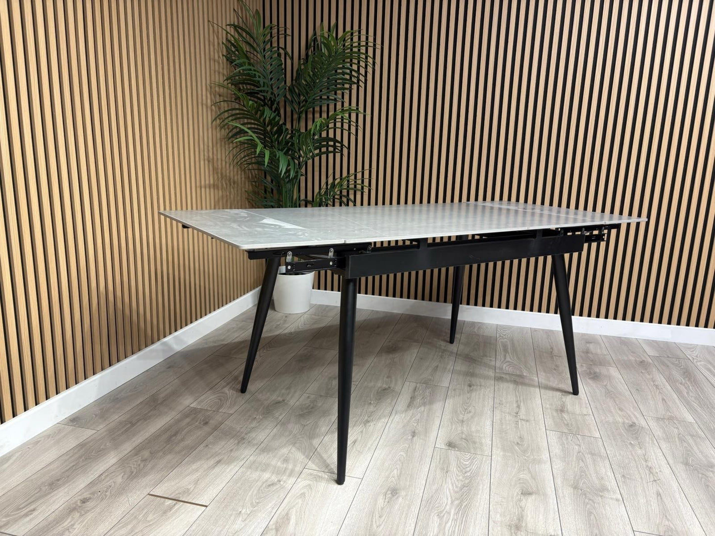 NEXT Sample - Verona Slate Effect Extendable Dining Table  - RRP £599