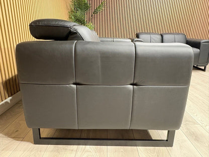 MARELLA 3 Seater + 2 Seater Power Recliner Leather Sofa Set RRP £4399