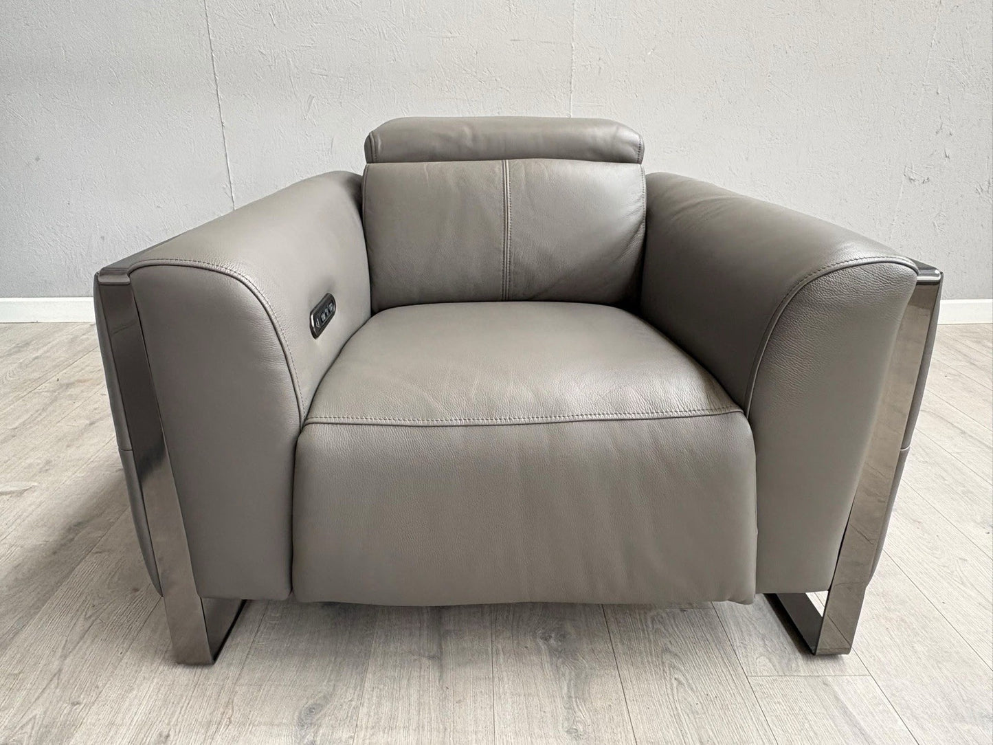 Furniture Village GISELLA Leather 3 Seater Sofa + Armchair Power Set - RRP £4390