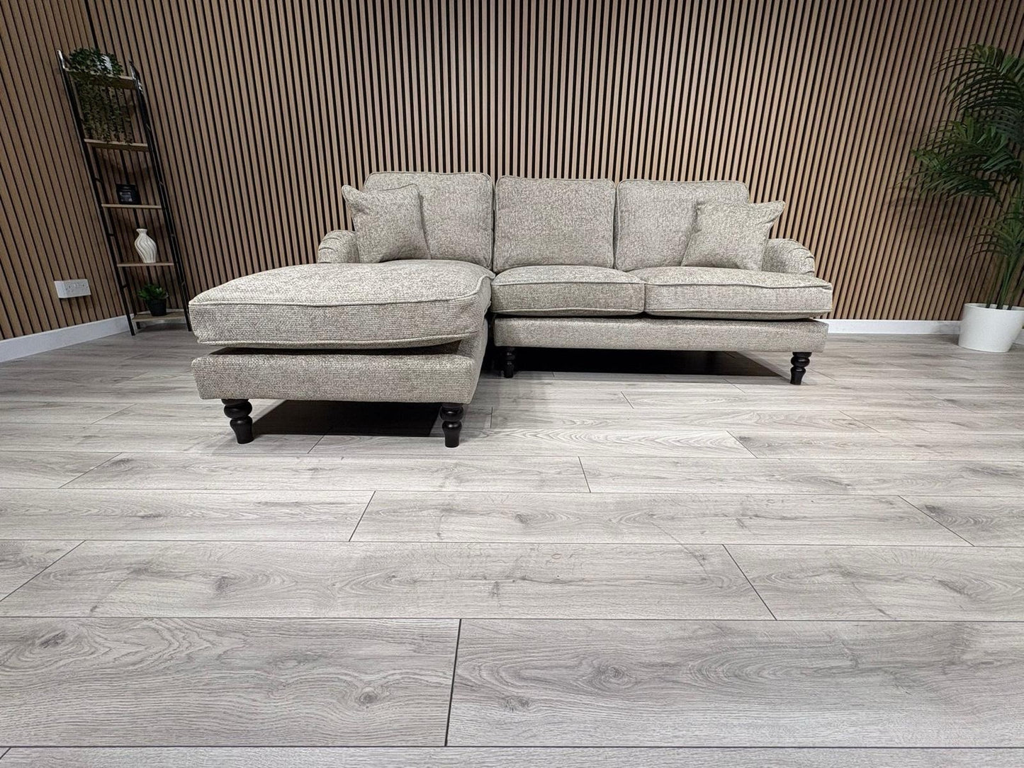 Laura Ashley LYNDEN Style Fabric 3 Seater LHF Chaise Corner Sofa - RRP £2625