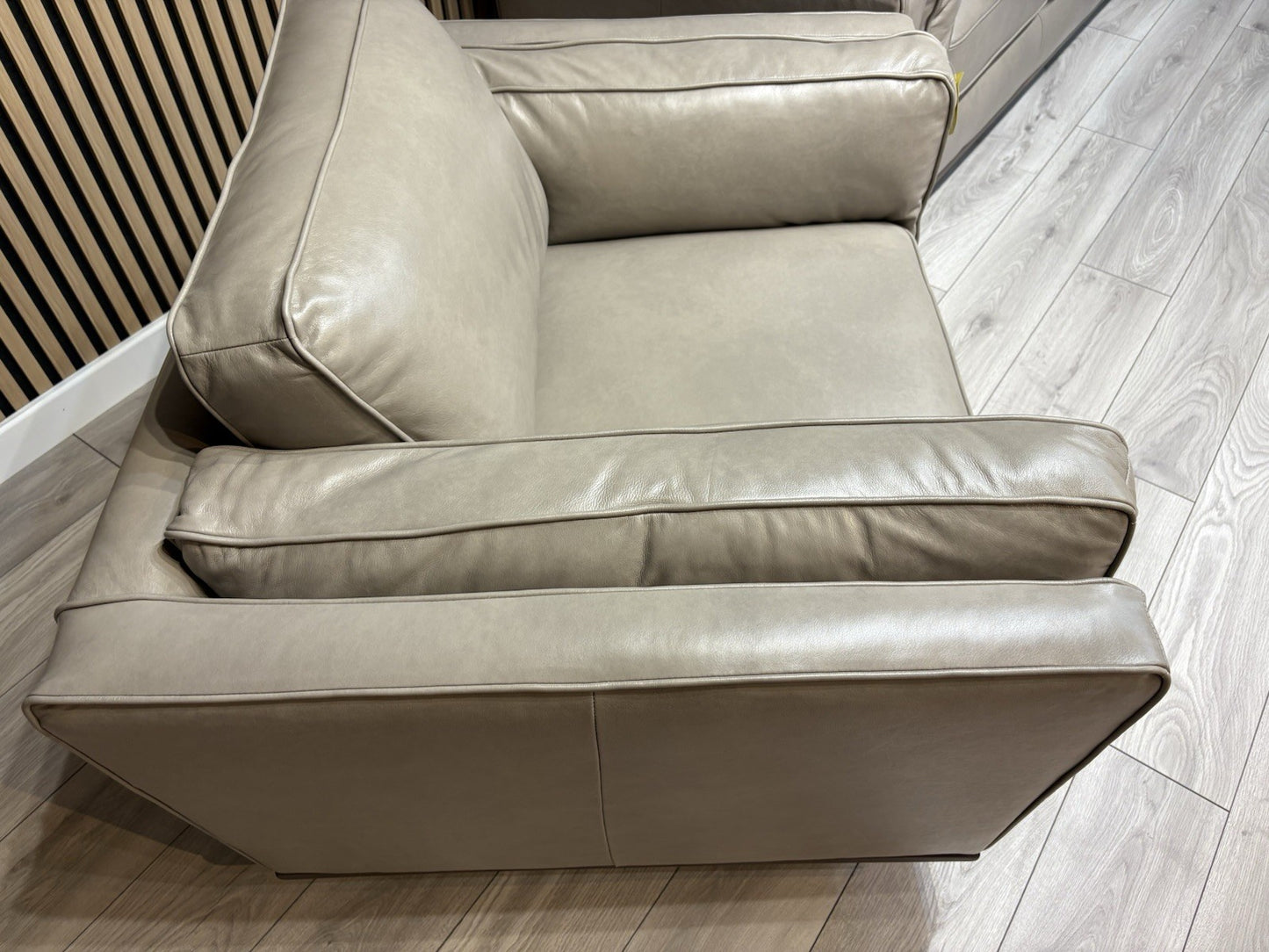 John Lewis Sample VALENCIA 3 Seater + Armchair Leather Sofa Set - RRP £4,198