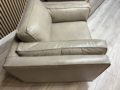 John Lewis Sample VALENCIA 3 Seater + Armchair Leather Sofa Set - RRP £4,198