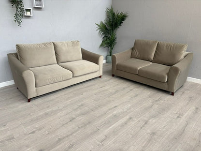 Laura Ashley BASLOW Style Fabric 3 Seater + 2 Seater Sofa Set - RRP £2,800