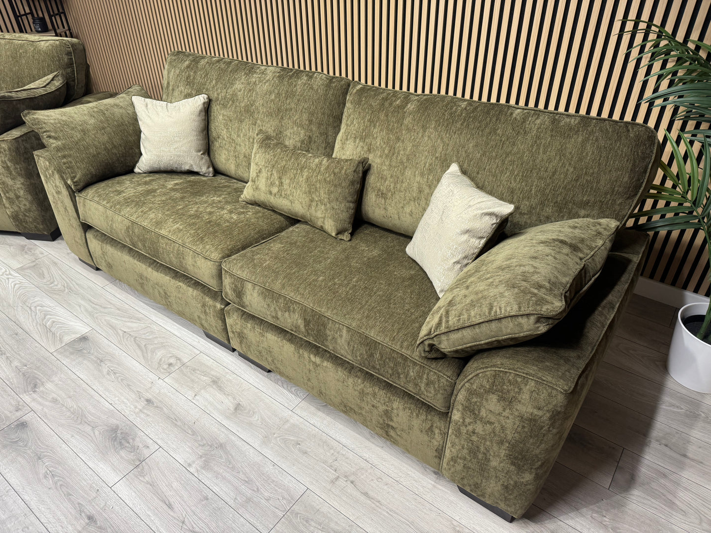 NEXT Stamford Style Fabric 4 Seater Sofa + Love Chair Set - RRP £2550
