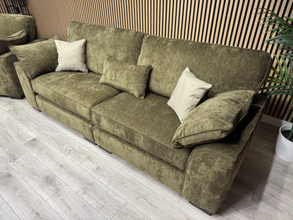 NEXT Stamford Style Fabric 4 Seater Sofa + Love Chair Set - RRP £2550