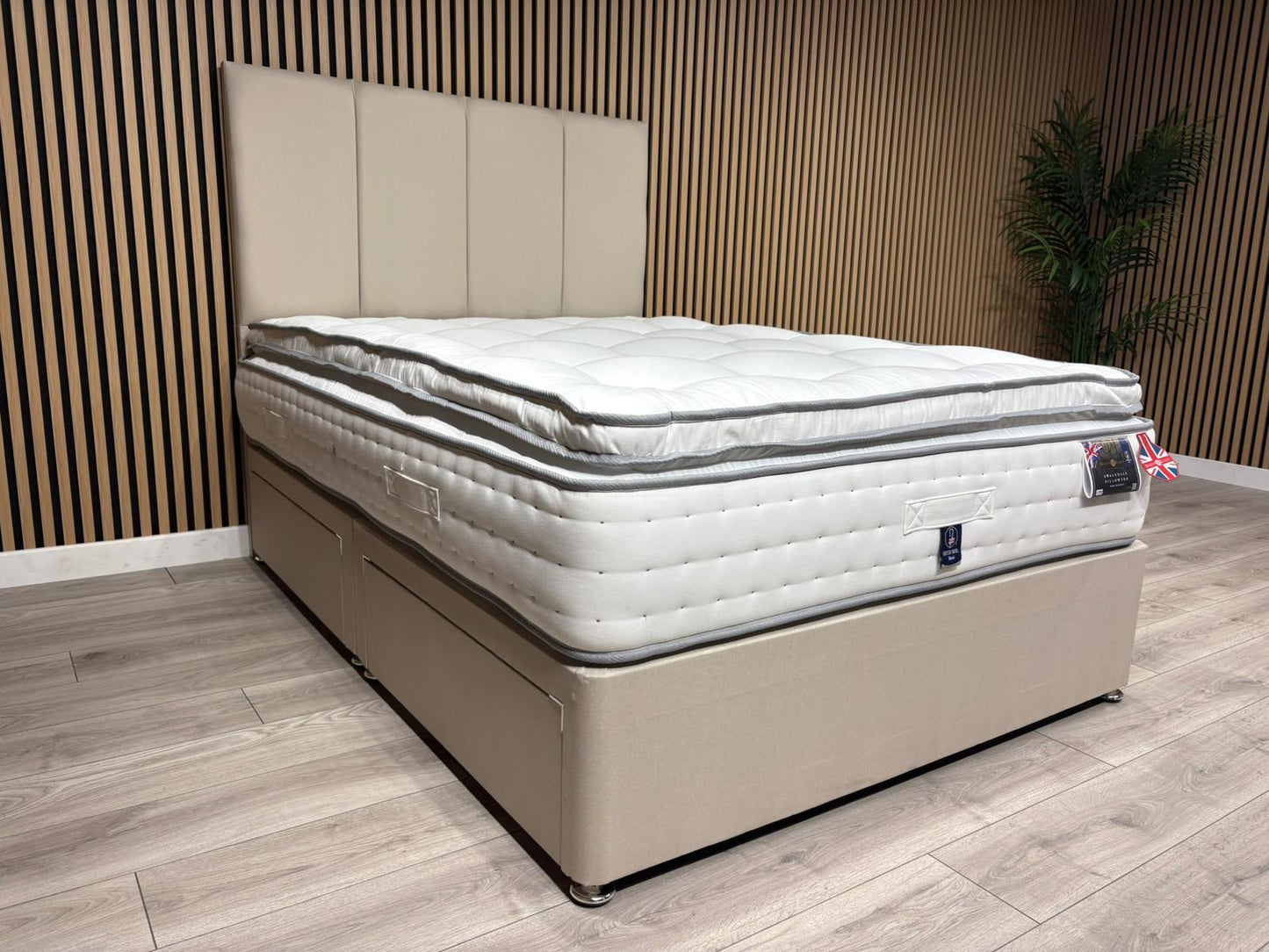 Swaledale 5000 Pocket Divan Bed Set + Headboard. Available in all sizes