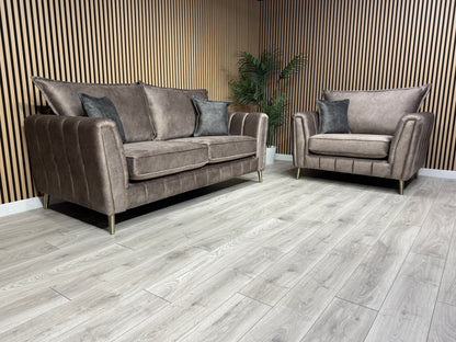 DFS - Cherished Style 3 Seater + Love Chair Sofa Set, Formal Back - RRP £2,399