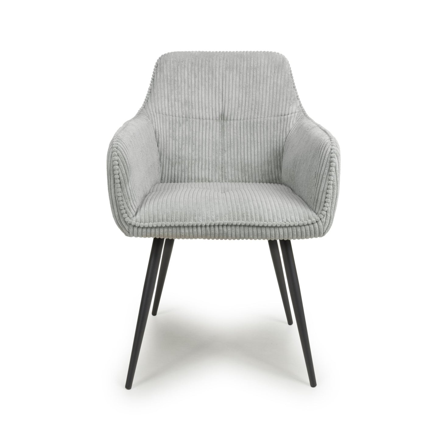 Denver Corduroy Light Grey Dining Chair