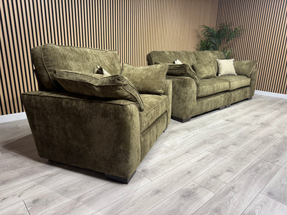 NEXT Stamford Style Fabric 4 Seater Sofa + Love Chair Set - RRP £2550