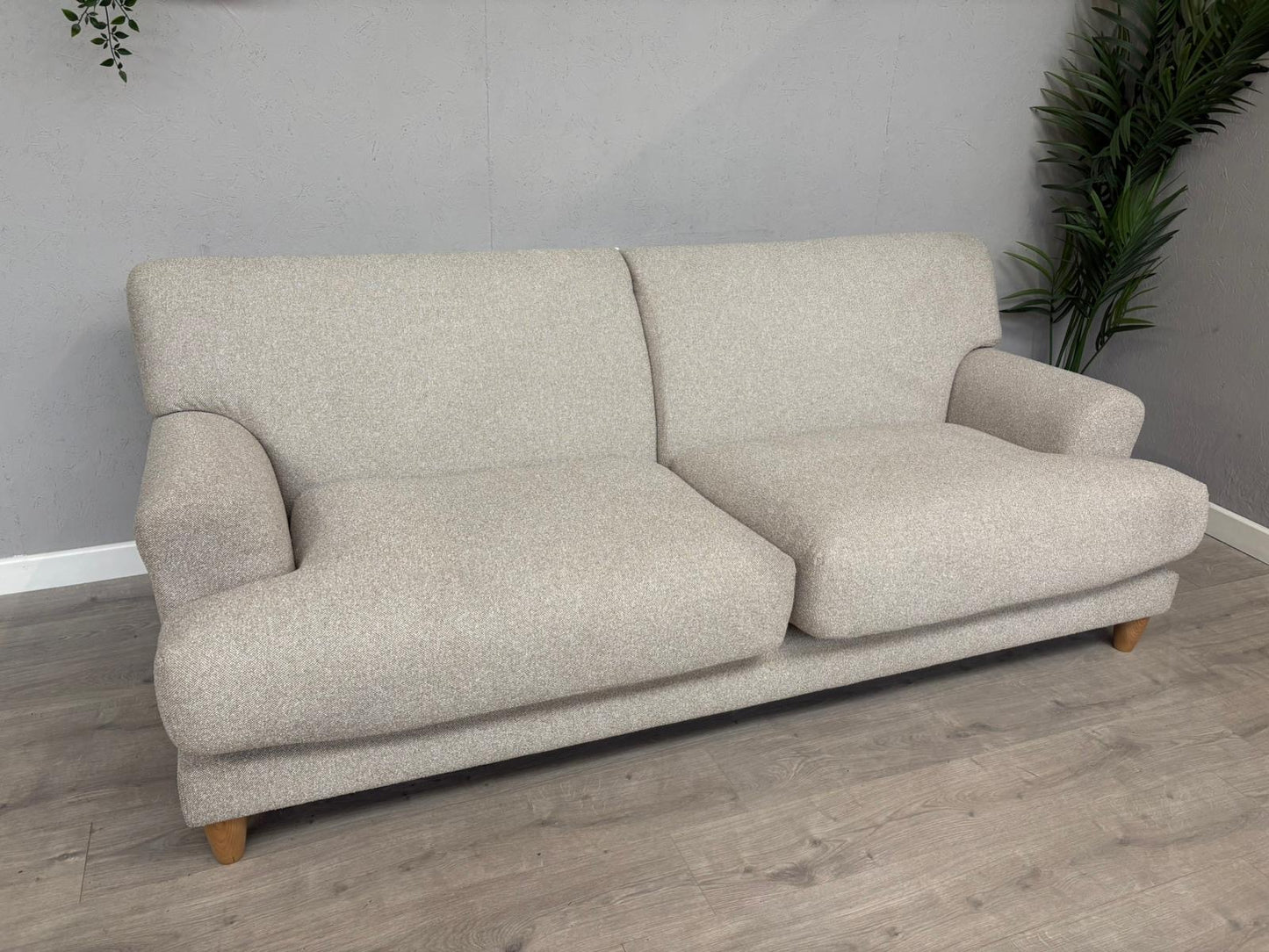 Habitat - Askem Fabric 3 Seater Sofa Natural Weave - RRP £1599