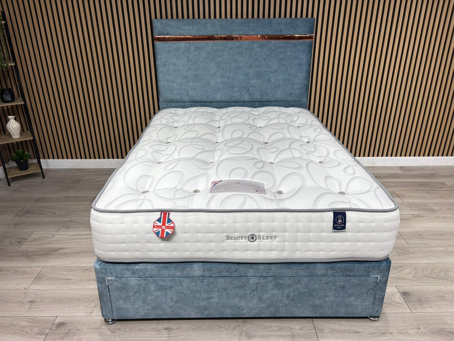 Elegant 3000 Pocket Divan Bed Set + Headboard. Available in all sizes