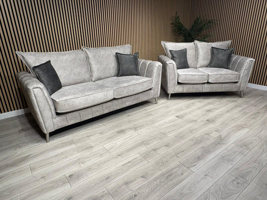 DFS - Cherished Style 3 + 2 Seater Sofa Set, Formal Back - RRP £2,399