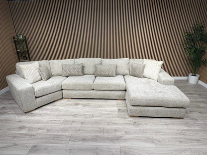 DFS Sample - Pandora RHF large Chaise Corner Sofa - RRP: £3495