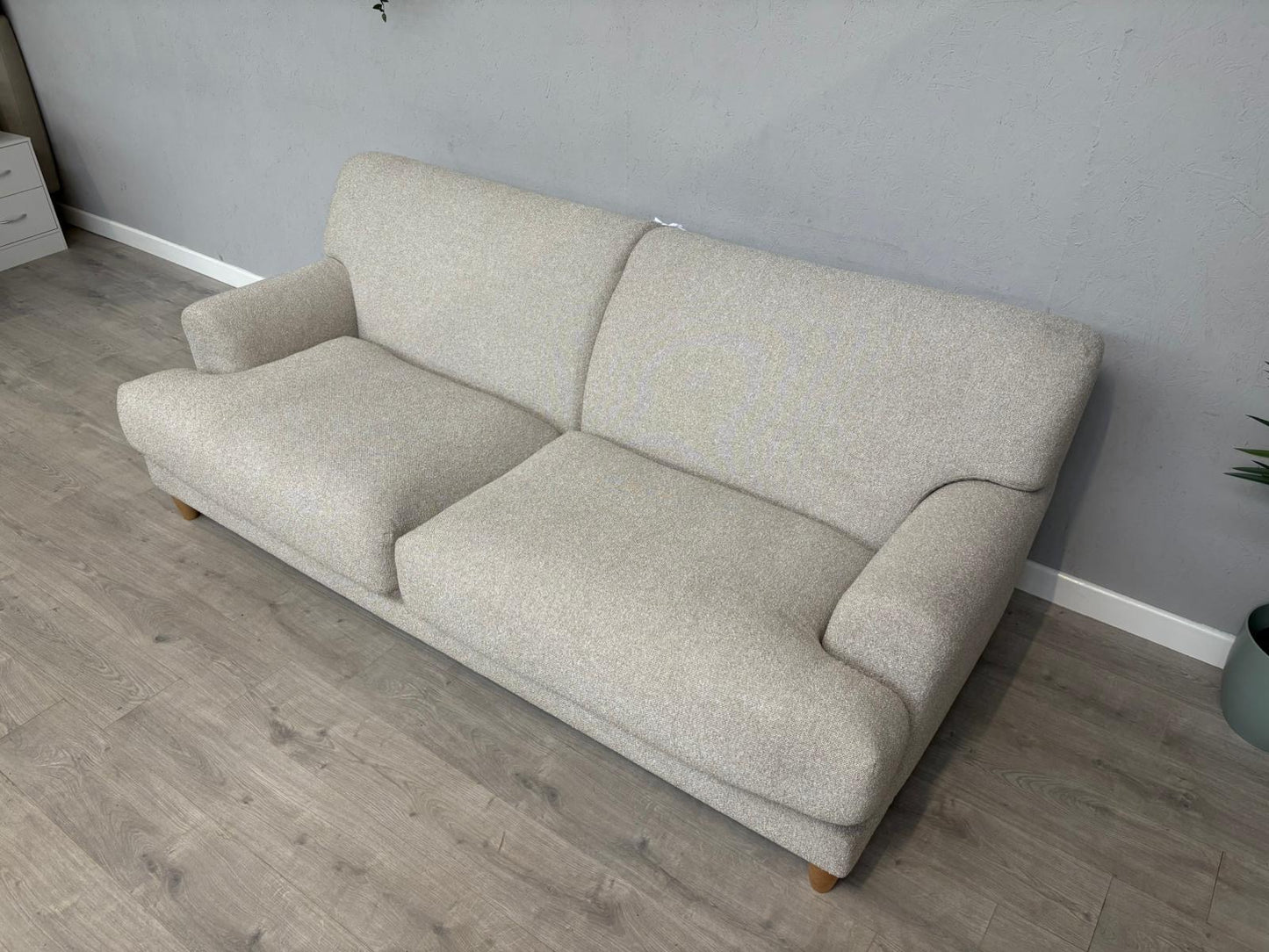 Habitat - Askem Fabric 3 Seater Sofa Natural Weave - RRP £1599