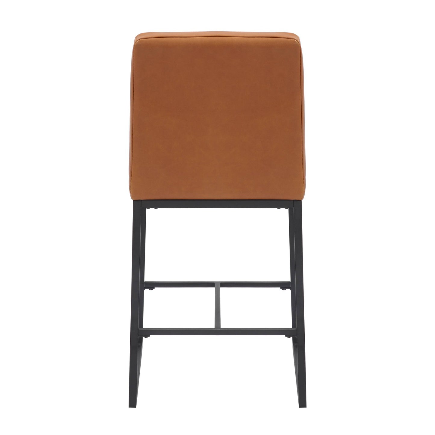 Carlton Real Leather Light Brown Bar Stool
