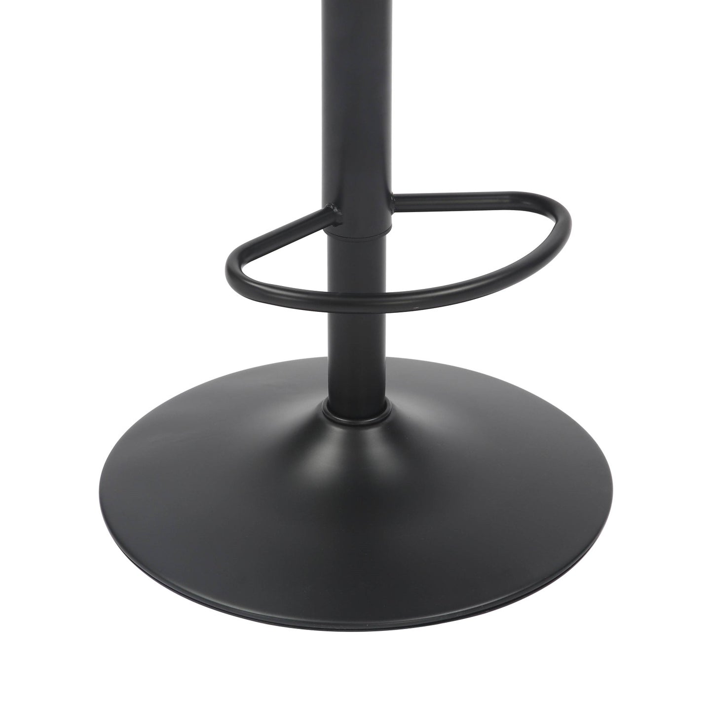 Cream Velvet Adjustable Swivel Bar Stool