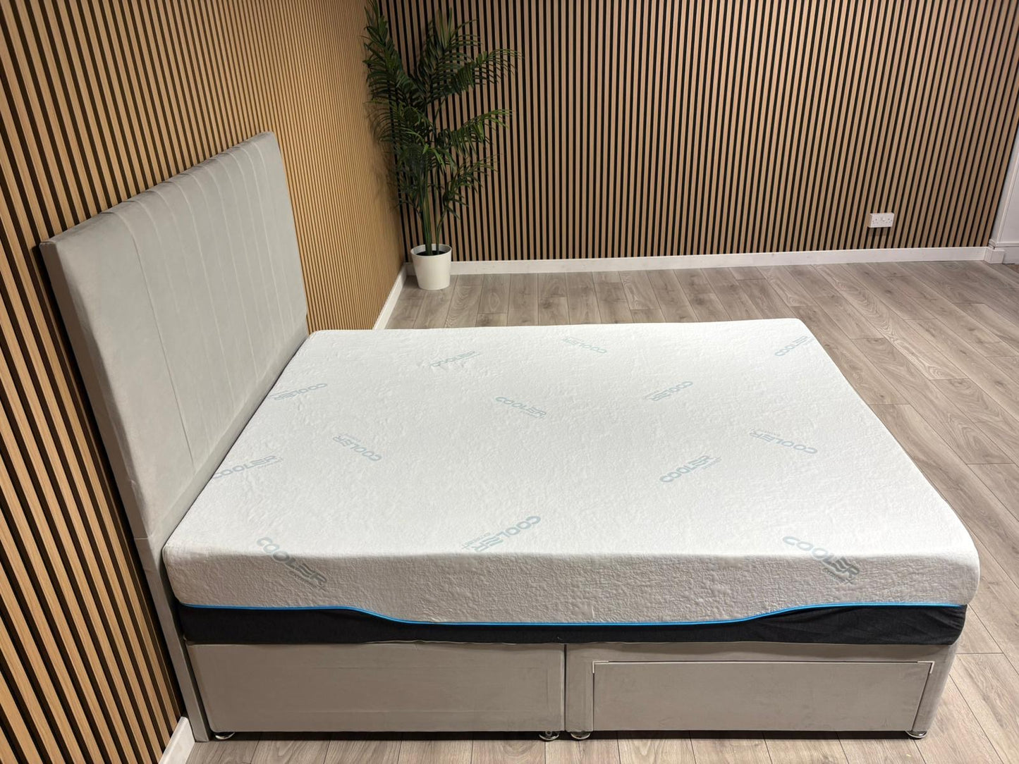 Cool Nature 3000 Pocket Divan Bed Set + Headboard. Available in all sizes