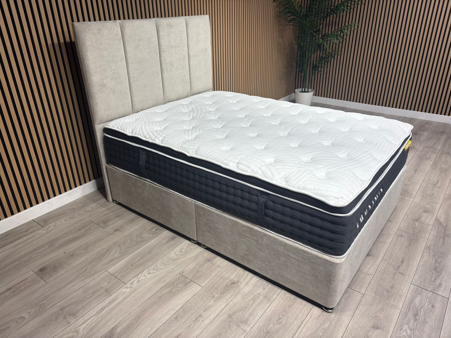 Duo Pro Pocket Sprung Mattress Divan Bed Set - Different sizes available