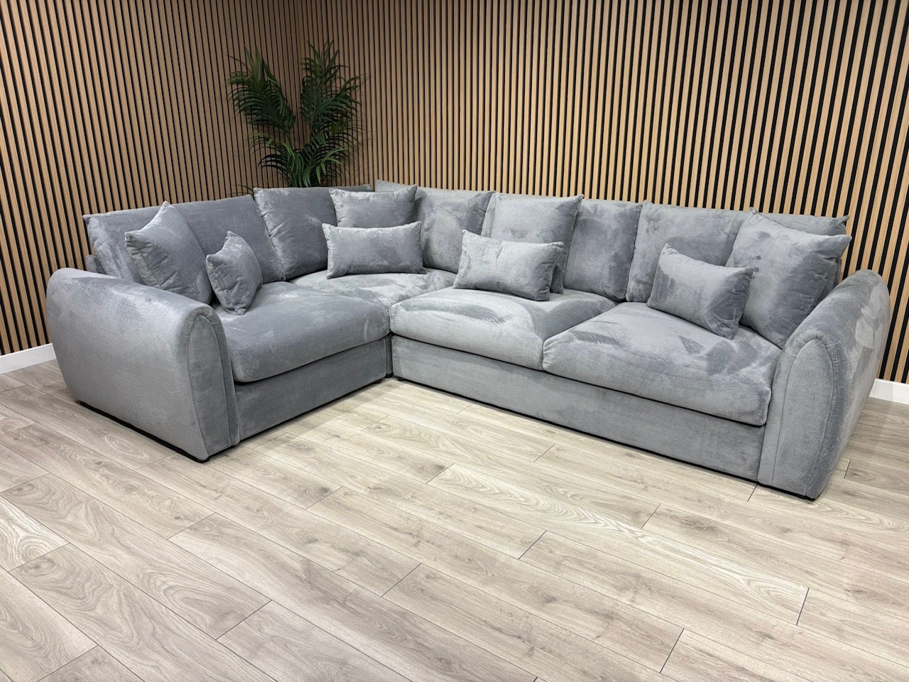 Sofology MARBLE ARCH Style Fabric LHF Corner Sofa, Grey - RRP £3,599