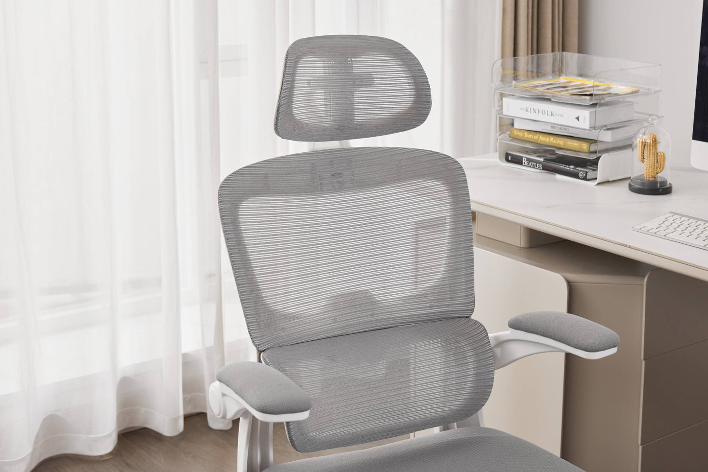 Supreme Mesh Grey White Office Chair