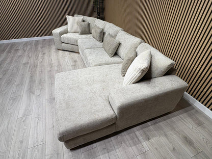 DFS Sample - Pandora RHF large Chaise Corner Sofa - RRP: £3495