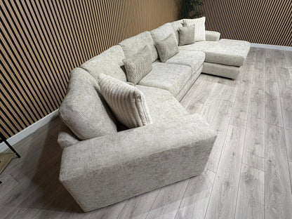DFS Sample - Pandora RHF large Chaise Corner Sofa - RRP: £3495