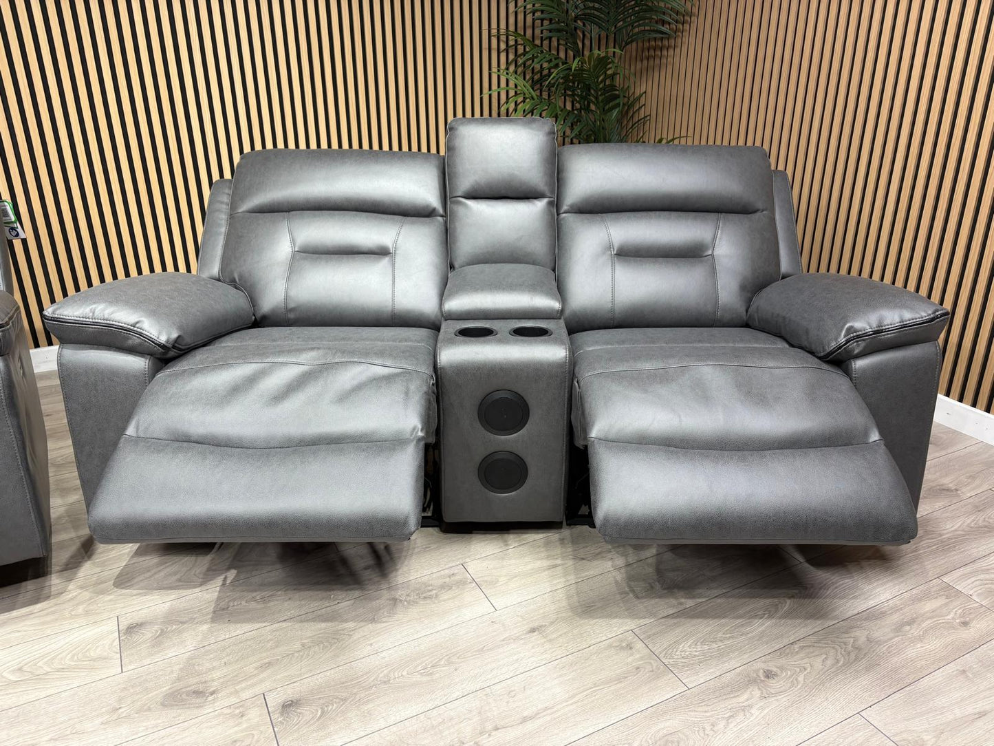 DFS Braylan 3+2 Seater Power Recliner Sofa Set with Console RRP £2498