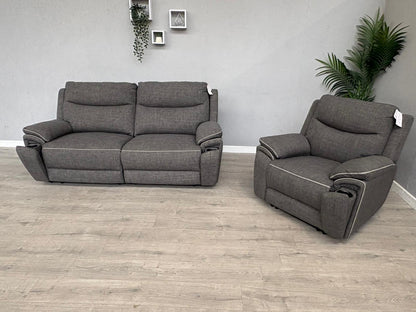 DFS - Trek Power Recliner 3 Seater Sofa + Armchair - RRP £1978