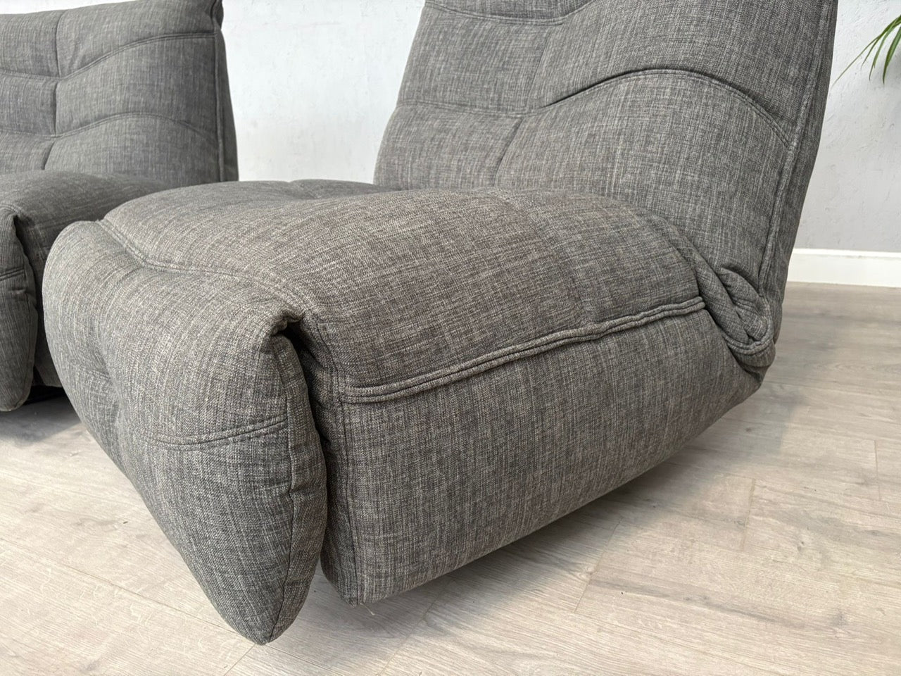 DFS Clarke Pair Of Swivel Rocker Manual Recliner Chairs - RRP £1058