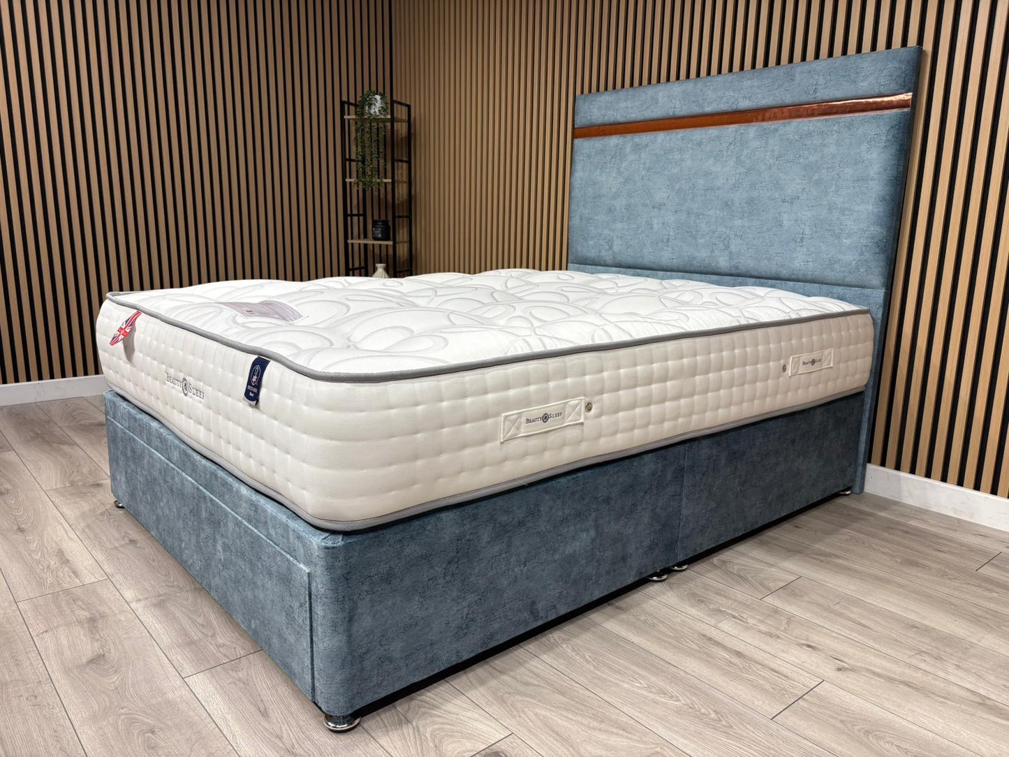 Elegant 3000 Pocket Divan Bed Set + Headboard. Available in all sizes
