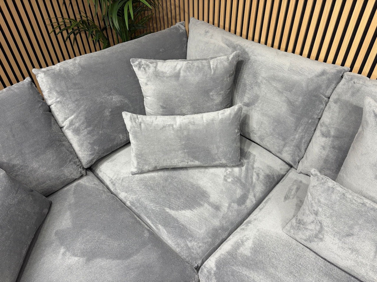 Sofology MARBLE ARCH Style Fabric LHF Corner Sofa, Grey - RRP £3,599