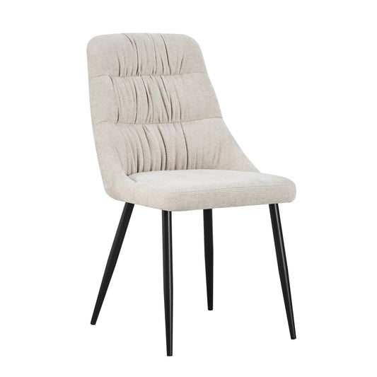 Rhodes Chenille Effect Natural Dining Chair