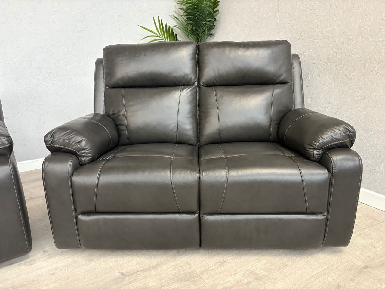 DFS Leather 3 Seater + 2 Seater Power Recliner Sofa Set - RRP £2598