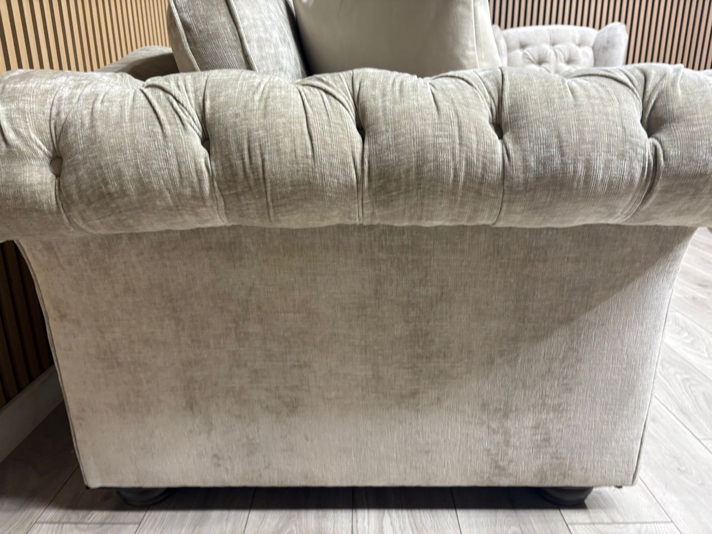 Victoria Fabric 3 Seater Sofa + Wingback Chair Set - RRP £3198
