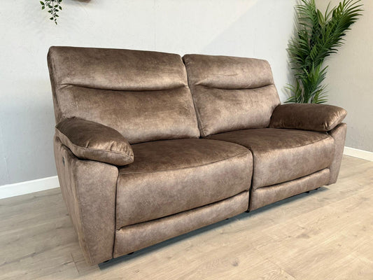 DFS Faxon Fabric 3 Seater Power Recliner Sofa - RRP £899