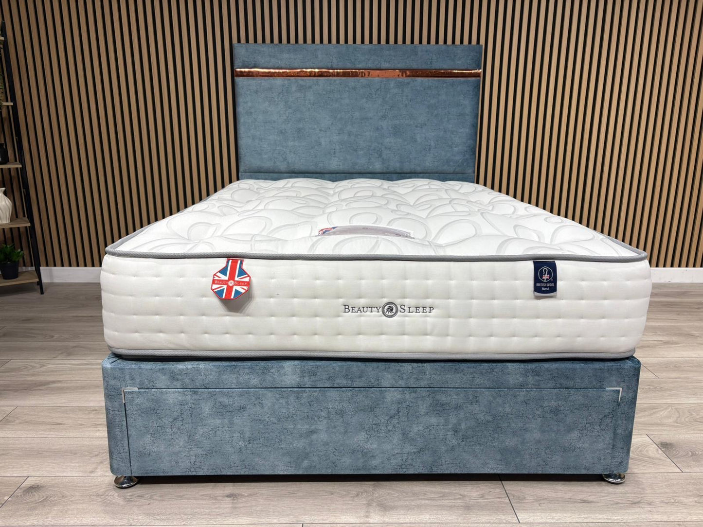 Elegant 3000 Pocket Divan Bed Set + Headboard. Available in all sizes