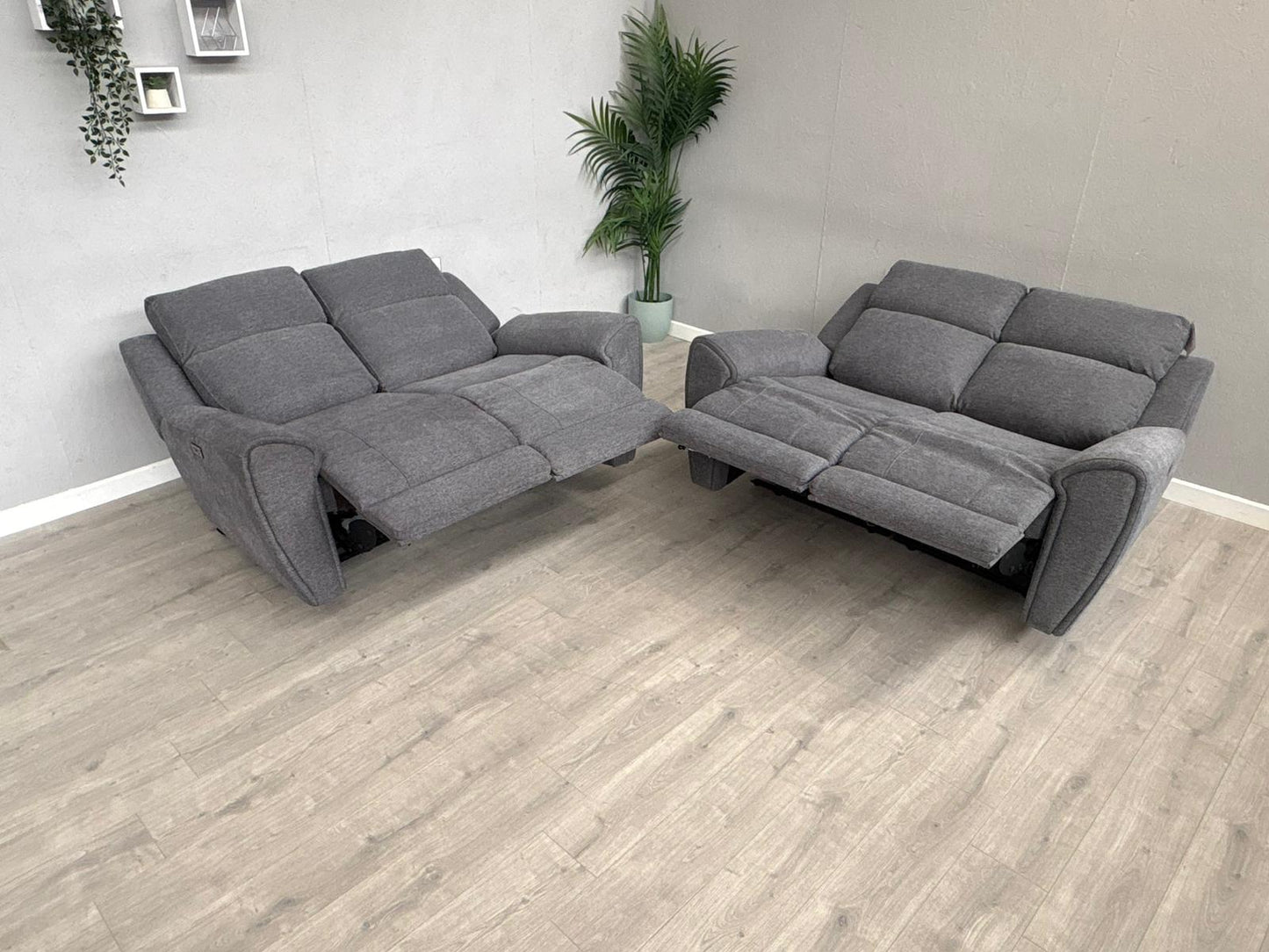 DFS Model Fabric 3 Seater + 2 Seater Power Recliner Sofa - RRP £1958