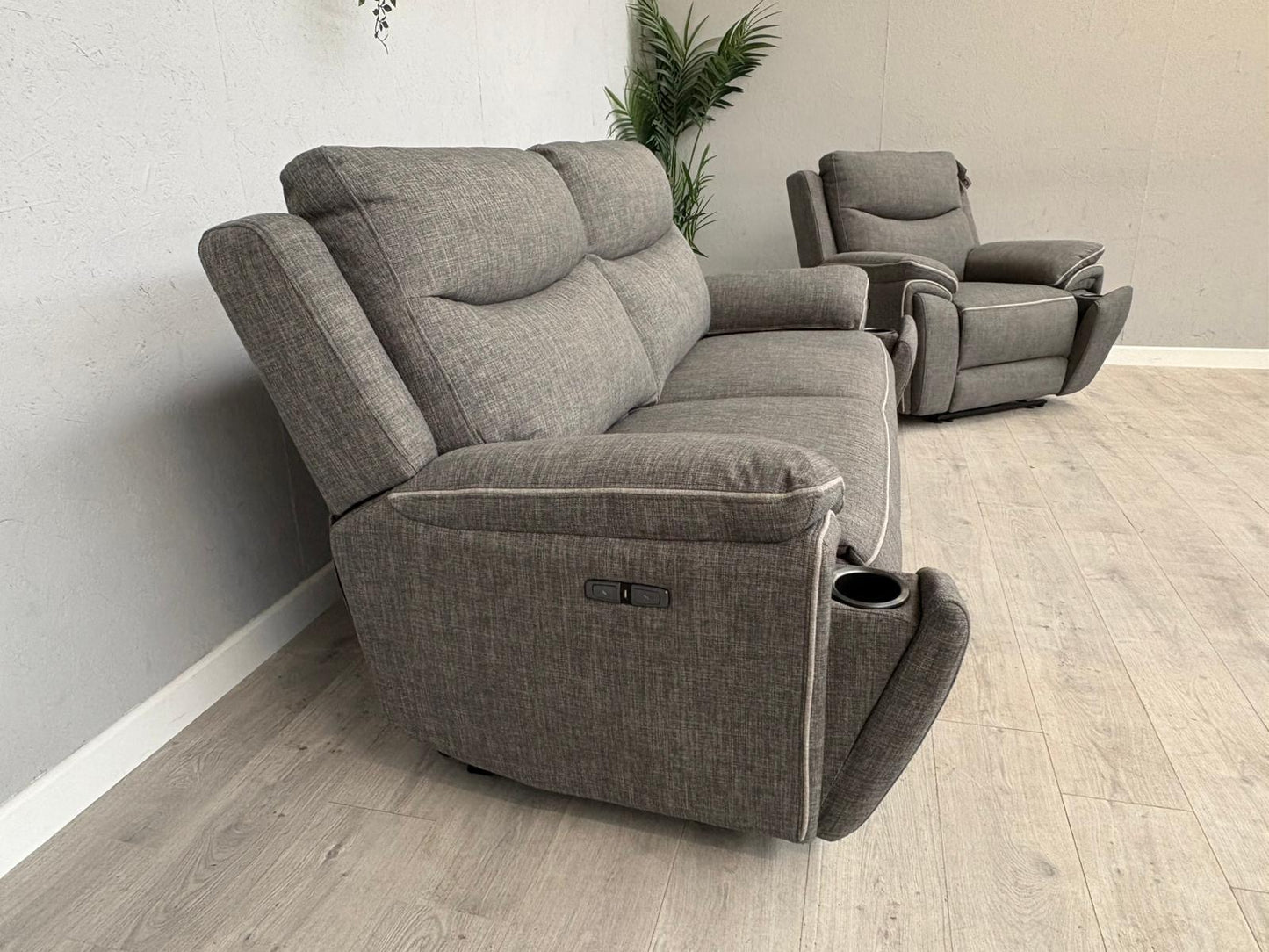 DFS - Trek Power Recliner 3 Seater Sofa + Armchair - RRP £1978