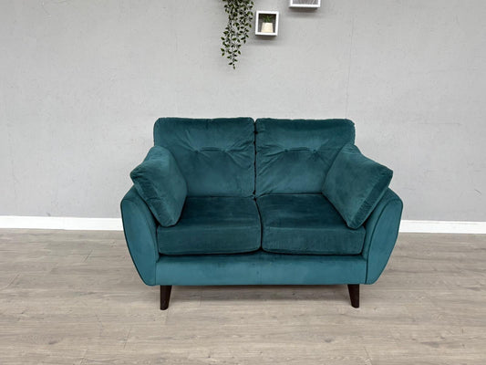 M&S Marks and Spencer - WYATT Fabric 2 Seater Sofa, Aqua - RRP £899