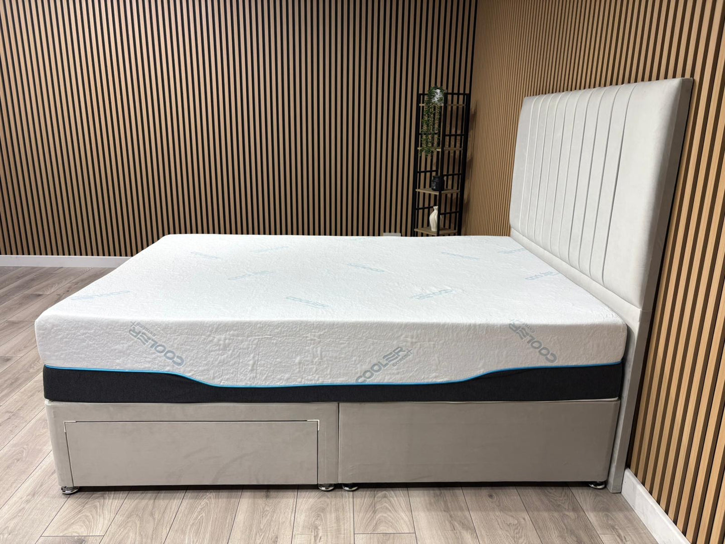 Cool Nature 3000 Pocket Divan Bed Set + Headboard. Available in all sizes