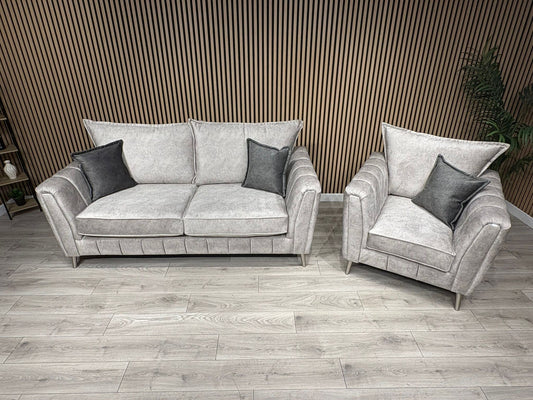 DFS - CHERISHED Style 3 Seater Sofa + Armchair, Formal Back - RRP £2,248