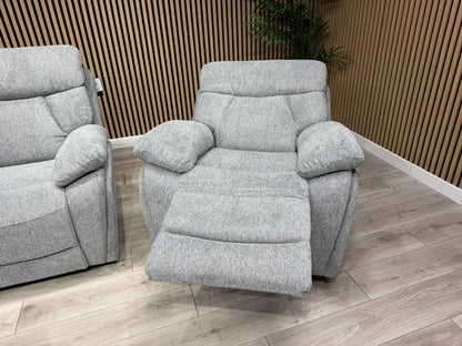 Havana Fabric 2 Seater Sofa + Armchair Power Recliner Sofa Set - RRP £3298