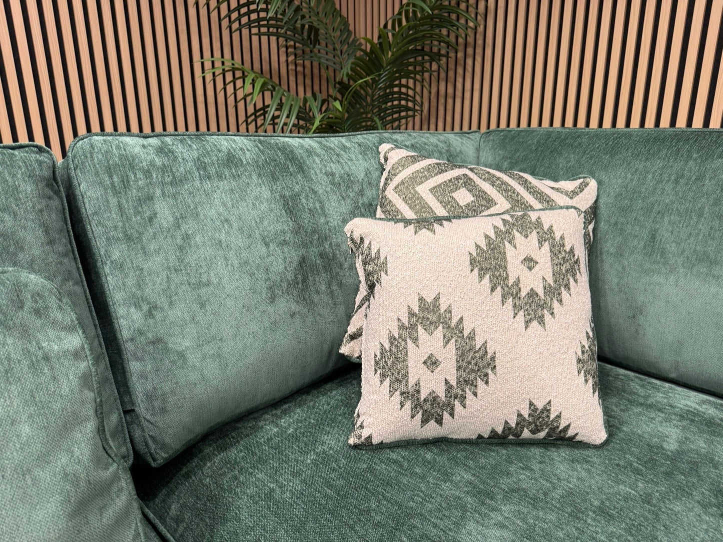 Sofology CAVALLI Style Fabric Open Chaise LHF Corner Sofa + Footstool - RRP £5398