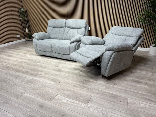 Havana Fabric 2 Seater Sofa + Armchair Power Recliner Sofa Set - RRP £3298